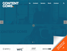 Tablet Screenshot of contentcoms.co.uk